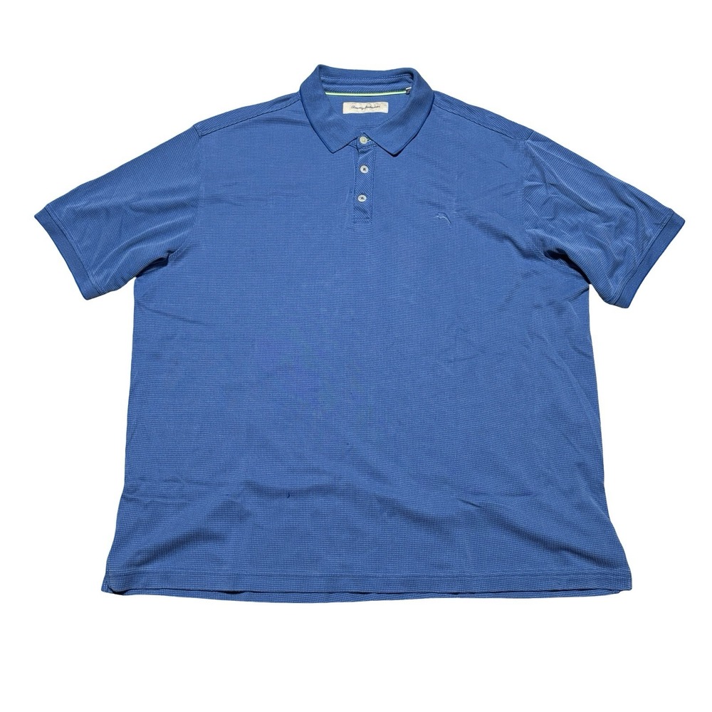 Tommy Bahama Men's Modal Blend Polo Shirt Blue Size XXL 26.5 x 30